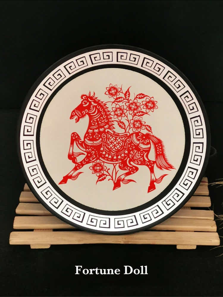 Walnut Frame Art: UNESCO Paper - Cutting Folk Art & Eco Luxury Gift - Yomkey