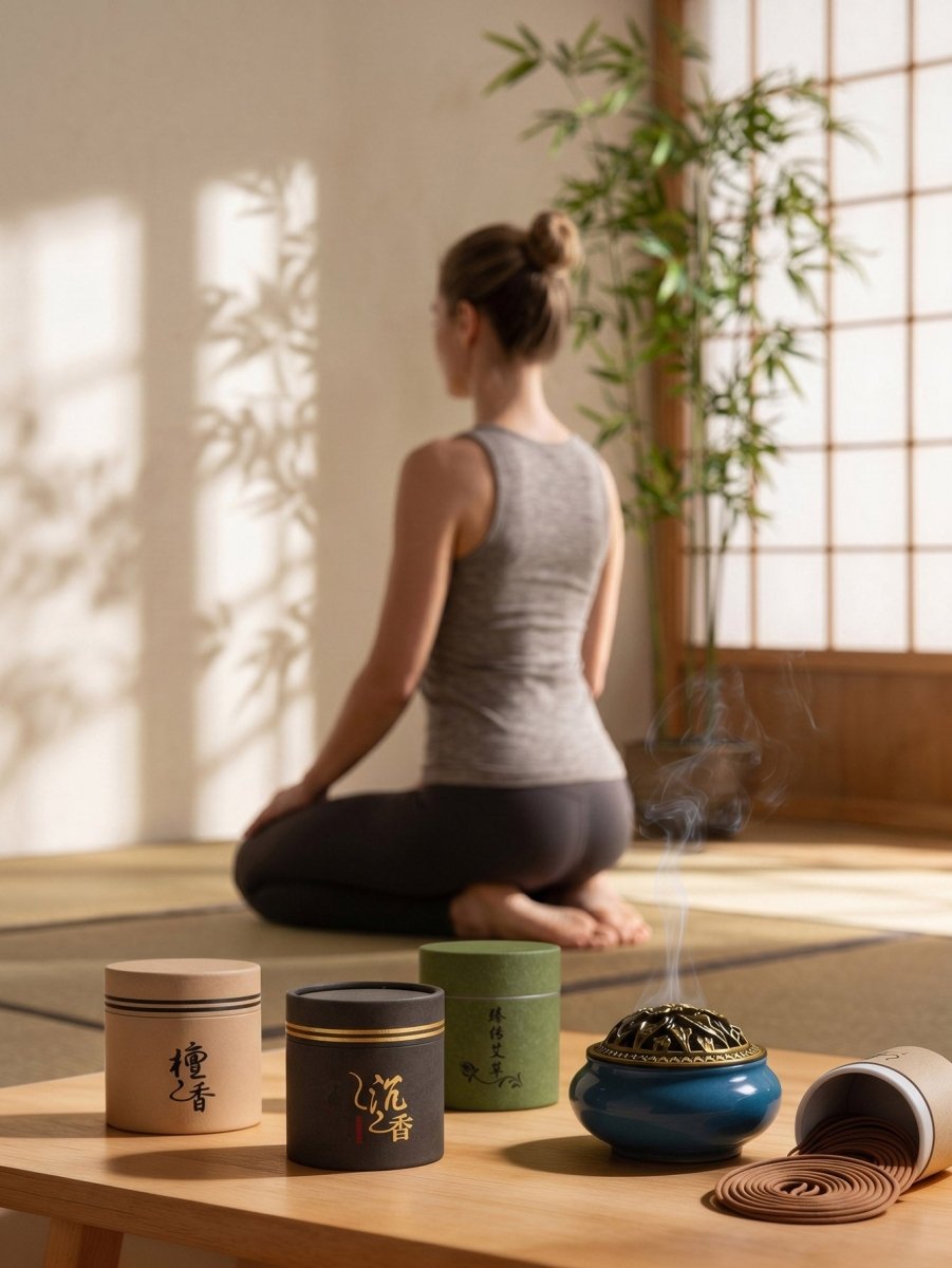 Yomkey Natural Chinese Coil Incense - 7 Scents Zen Meditation Aromatherapy Set - Yomkey
