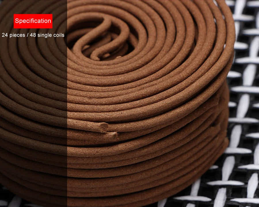 Yomkey Natural Chinese Coil Incense - 7 Scents Zen Meditation Aromatherapy Set - Yomkey