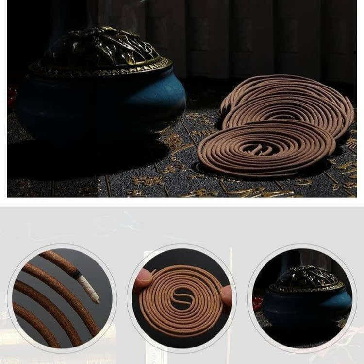 Yomkey Natural Chinese Coil Incense - 7 Scents Zen Meditation Aromatherapy Set - Yomkey
