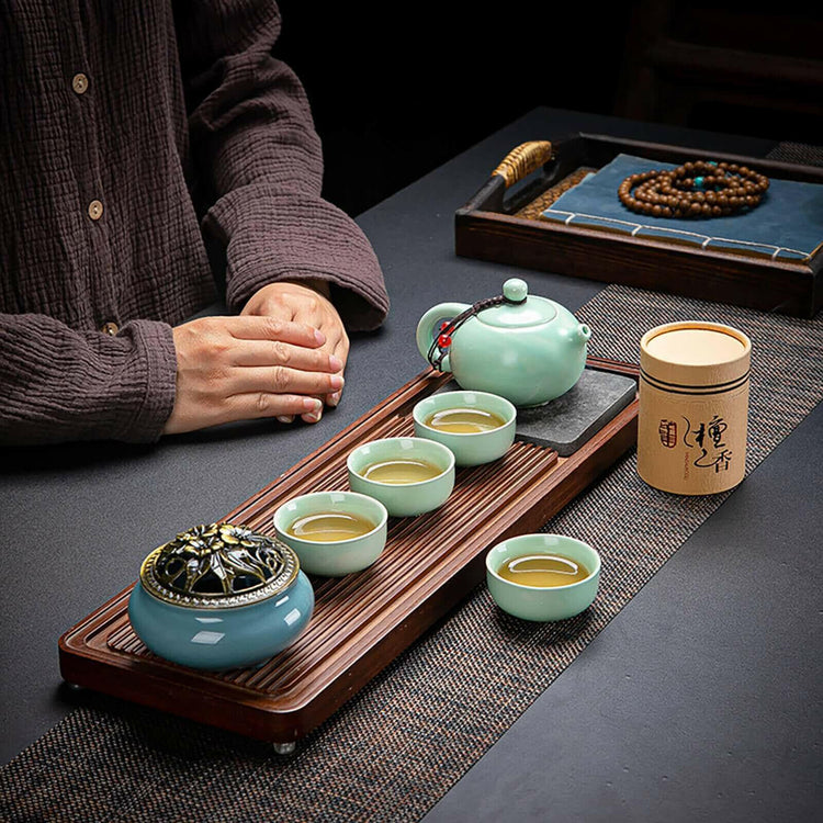 Dehua Artisan Portable Ceramic Tea Set - Savor Elegance Anywhere