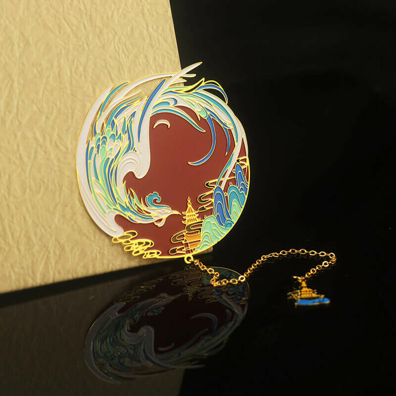 Mythic Beasts Metal Bookmarks - Pattern from the Classic 'Shan Hai Jing'