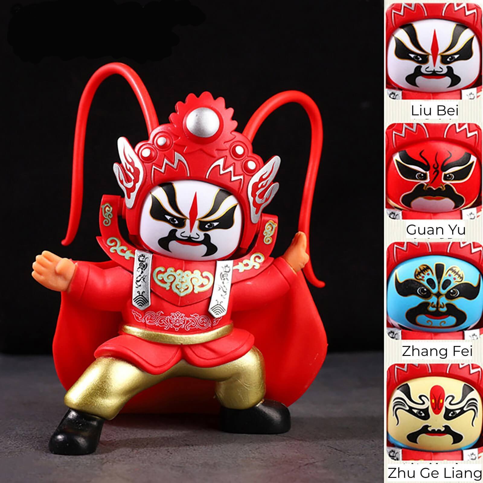 Sichuan Opera Face-Changing Resin Doll – Hand-Painted Cultural Marvel