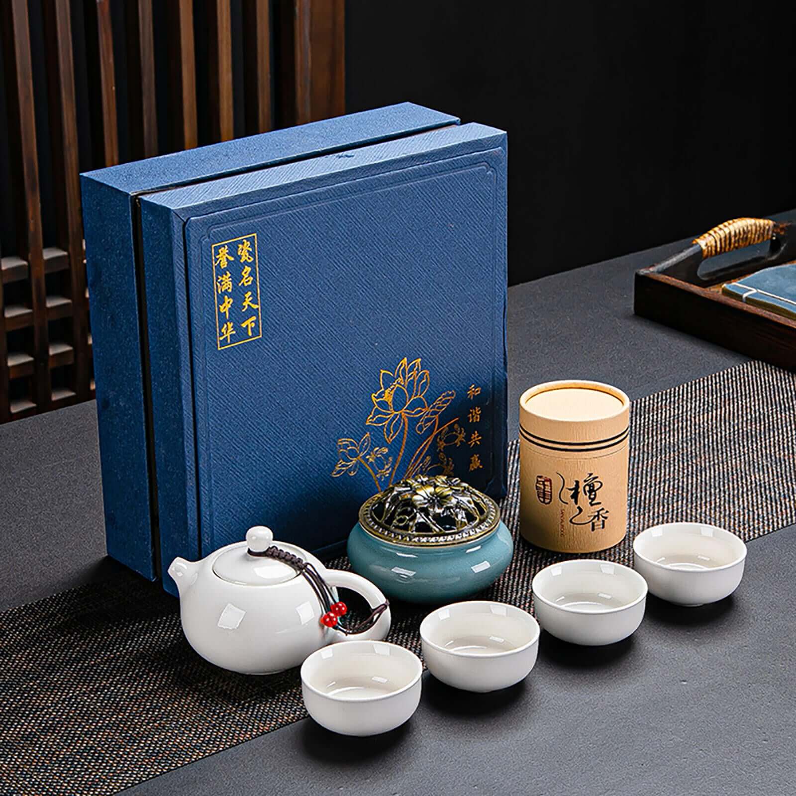 Dehua Artisan Portable Ceramic Tea Set - Savor Elegance Anywhere