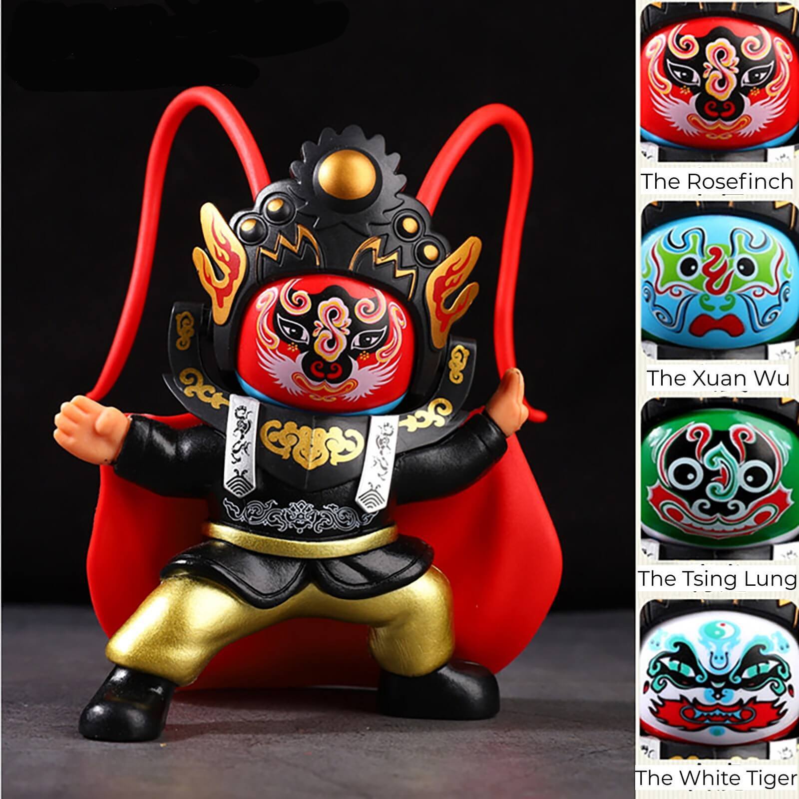 Sichuan Opera Face-Changing Resin Doll – Hand-Painted Cultural Marvel