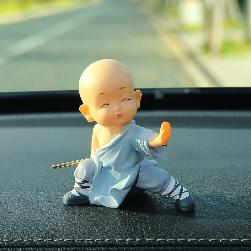 Zen Warrior Monk Resin Figurine – Infuse Harmony and Vigor into Your Space