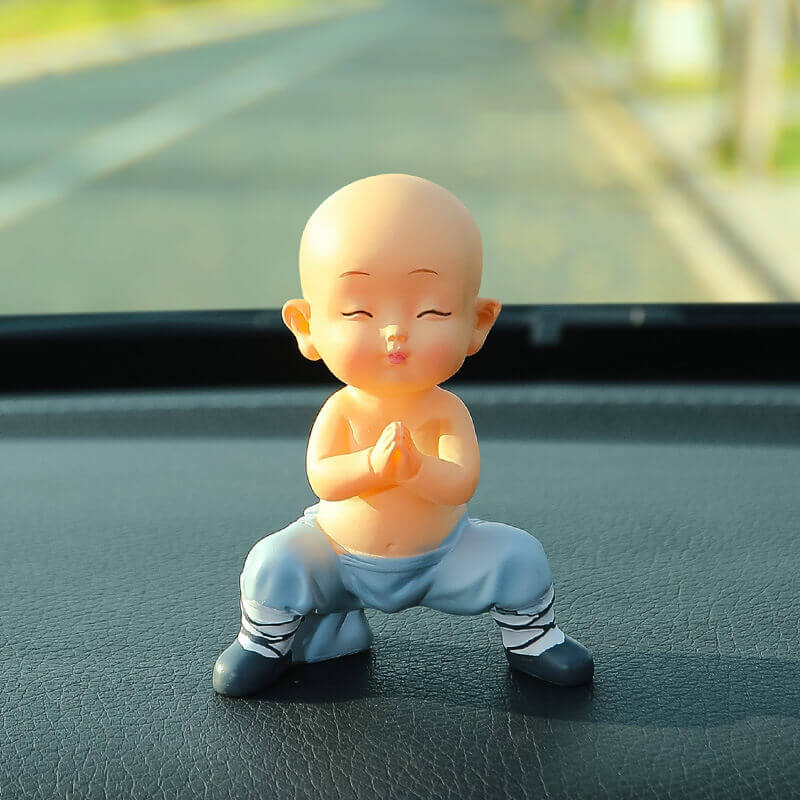 Zen Warrior Monk Resin Figurine – Infuse Harmony and Vigor into Your Space