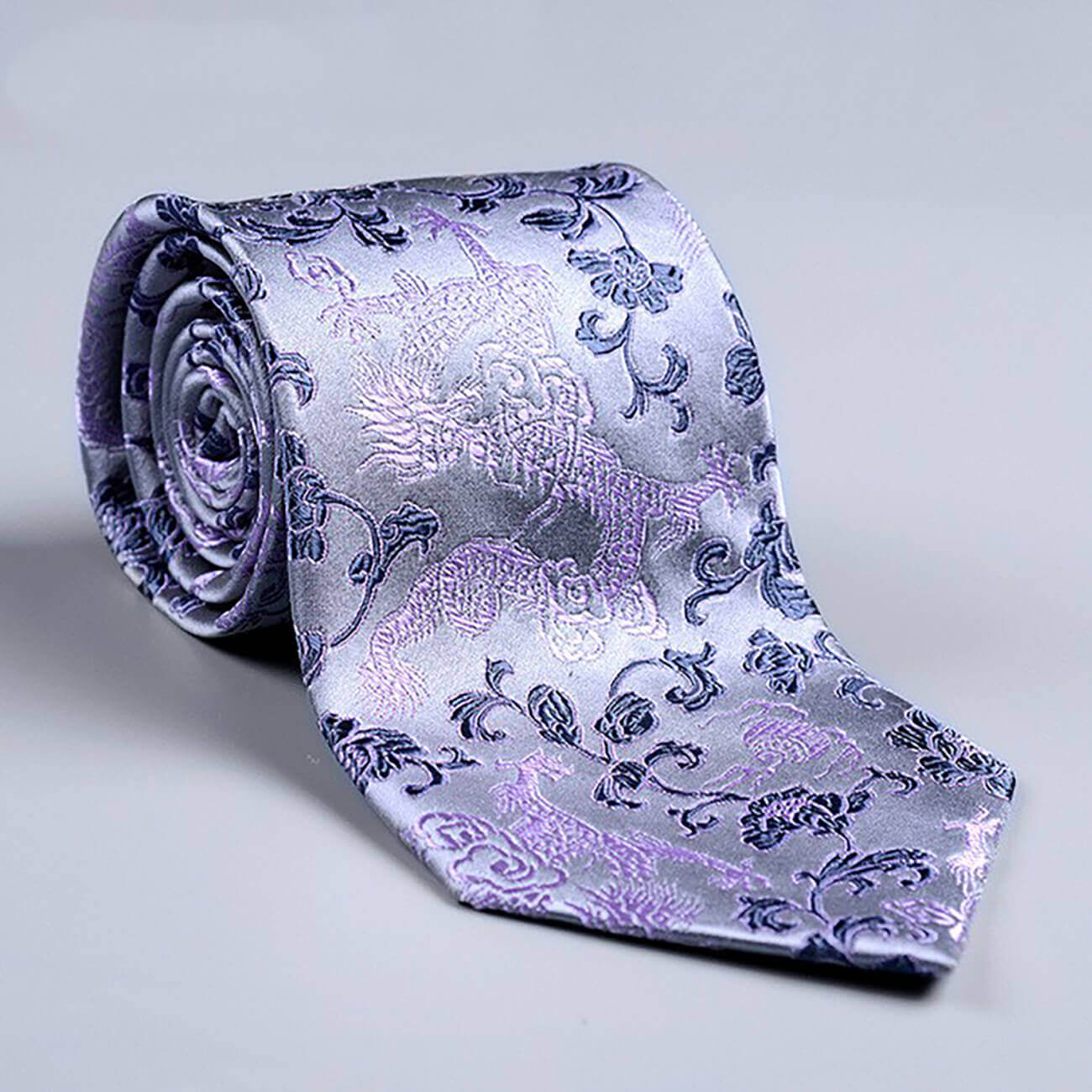 Imperial Dragon Silk Brocade Tie - Elegance with a Roar of Tradition