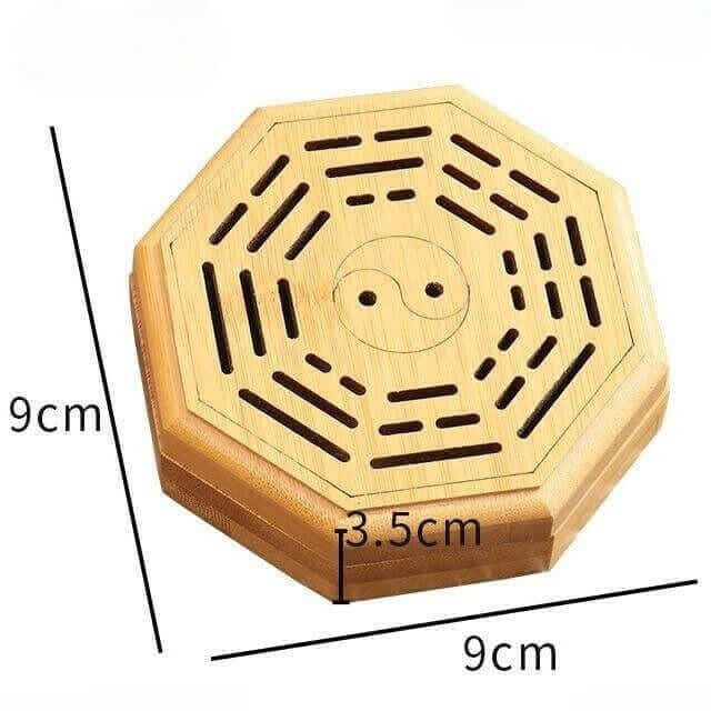 Wooden Incense Burner With Chinese Classical Cultural Pattern