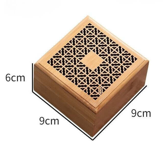 Wooden Incense Burner With Chinese Classical Cultural Pattern