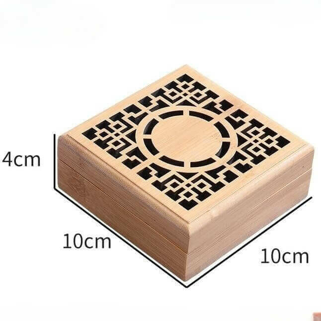 Wooden Incense Burner With Chinese Classical Cultural Pattern