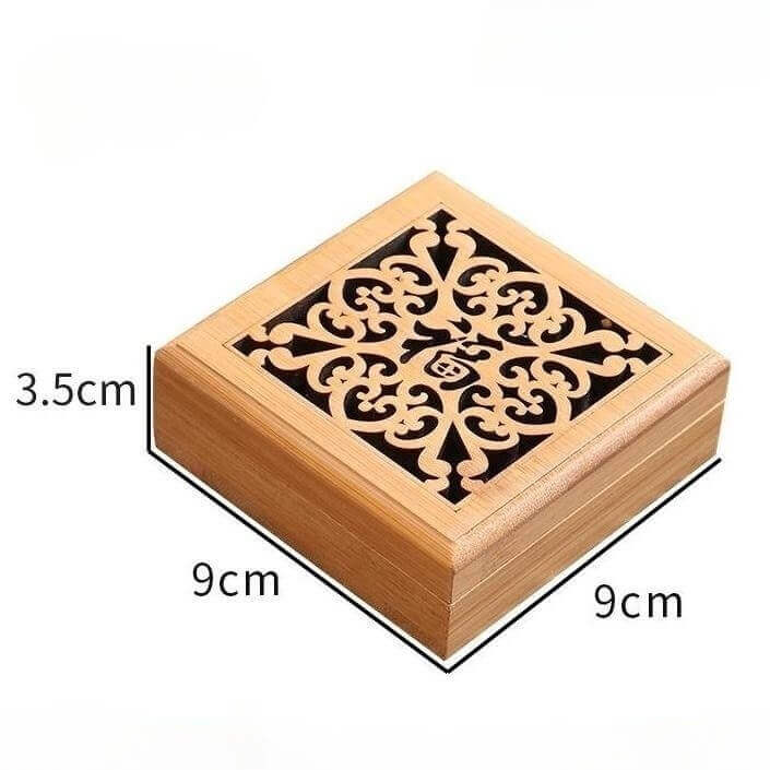 Wooden Incense Burner With Chinese Classical Cultural Pattern